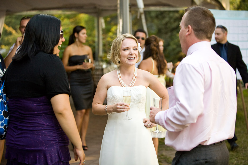 Brock House wedding cocktail hour