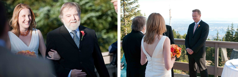 wedding photos, grouse mountain, vancouver, ceremony