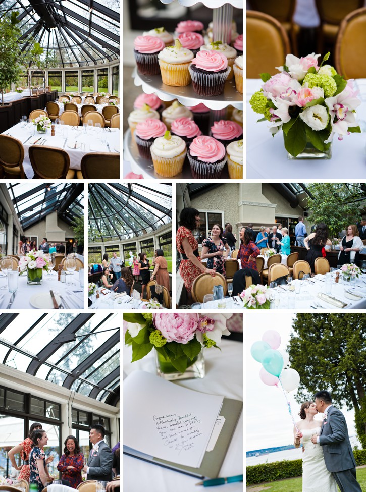 wedding reception details, quince fine florals, teahouse wedding, stanley park wedding, vancouver wedding photos