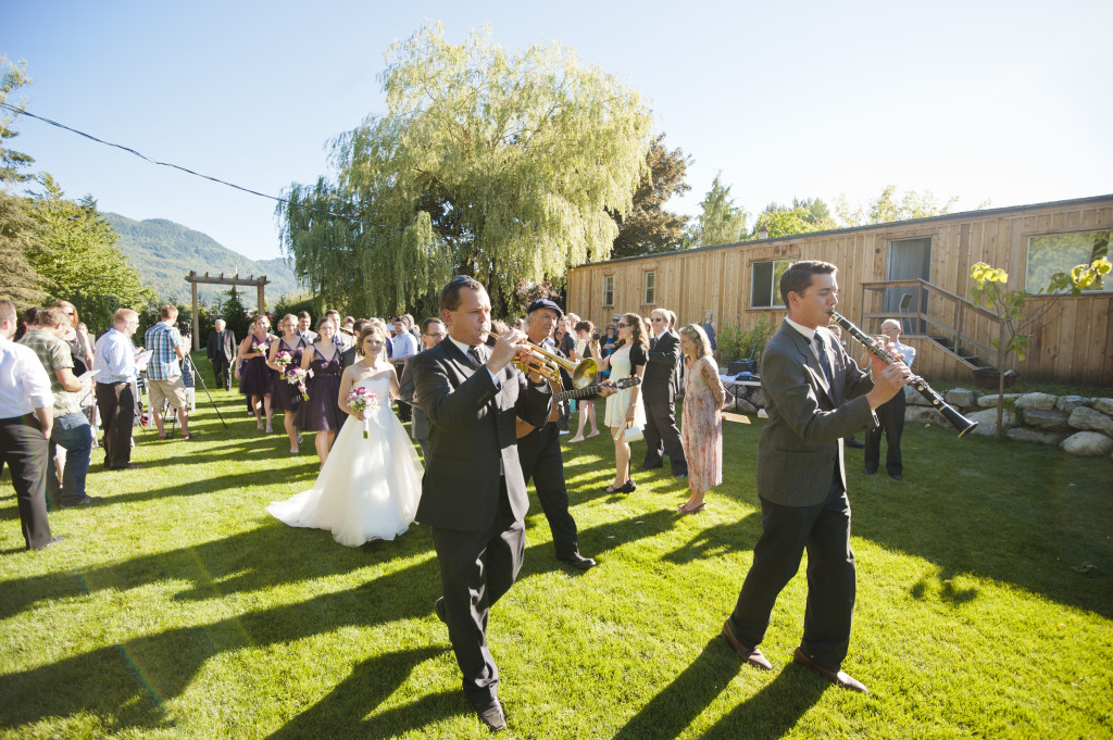 wedding parade ceremony recessional, alternative wedding, quirky wedding vancouver