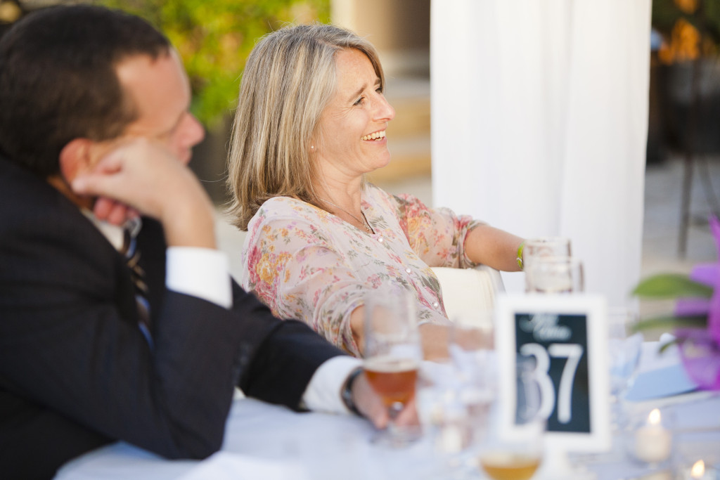 happy guests at wedding reception abbotsford