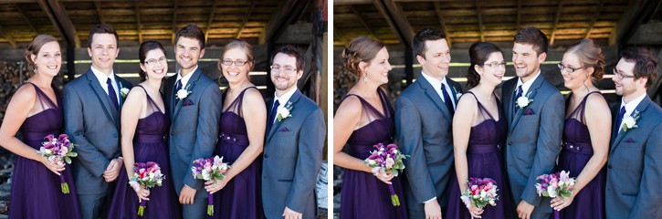 fun wedding party group photo at saar bank farms