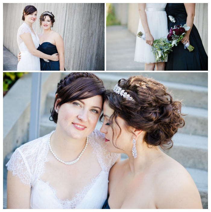 lesbian couple wedding photos at richmond oval