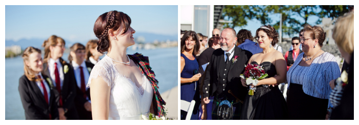 lesbian wedding walk down the aisle in richmond bc