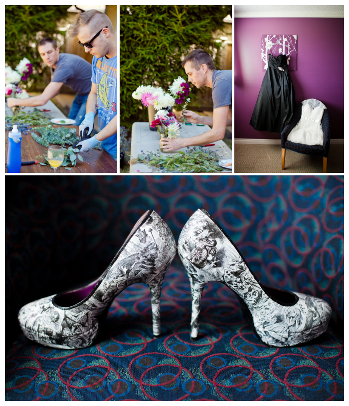 wedding details photos alice in wonderland shoes