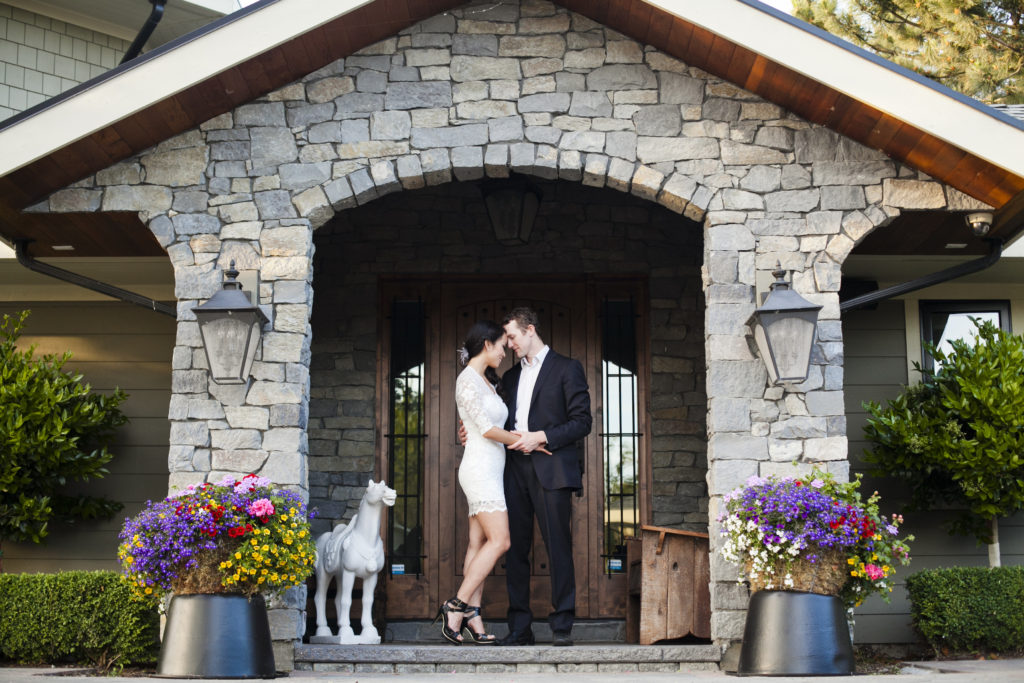 horse ranch engagement photos in tsawassen