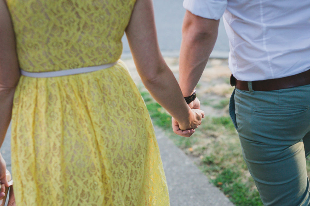 holding hands detail engagement photography vancouver