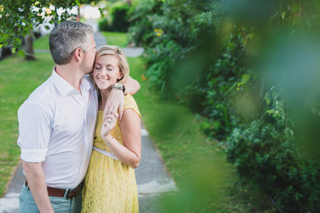 couple cuddling engagement photography vancouver