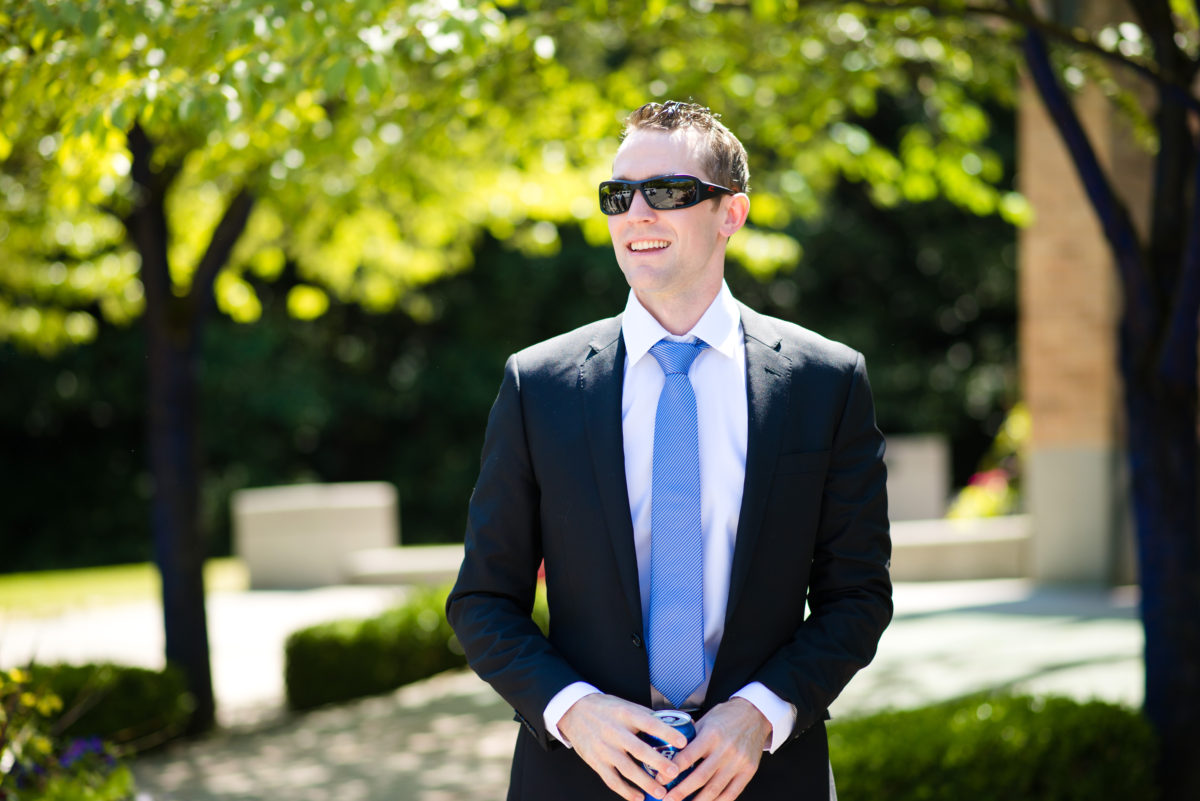 groom ready for wedding ceremony