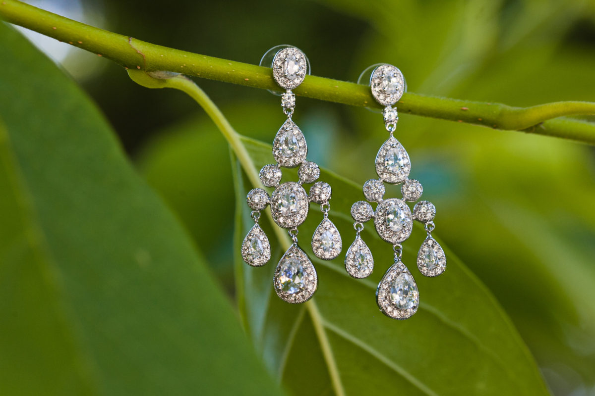 wedding earring details