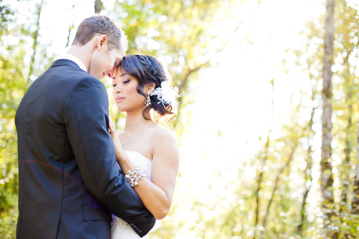 old orchard park port moody wedding portrait