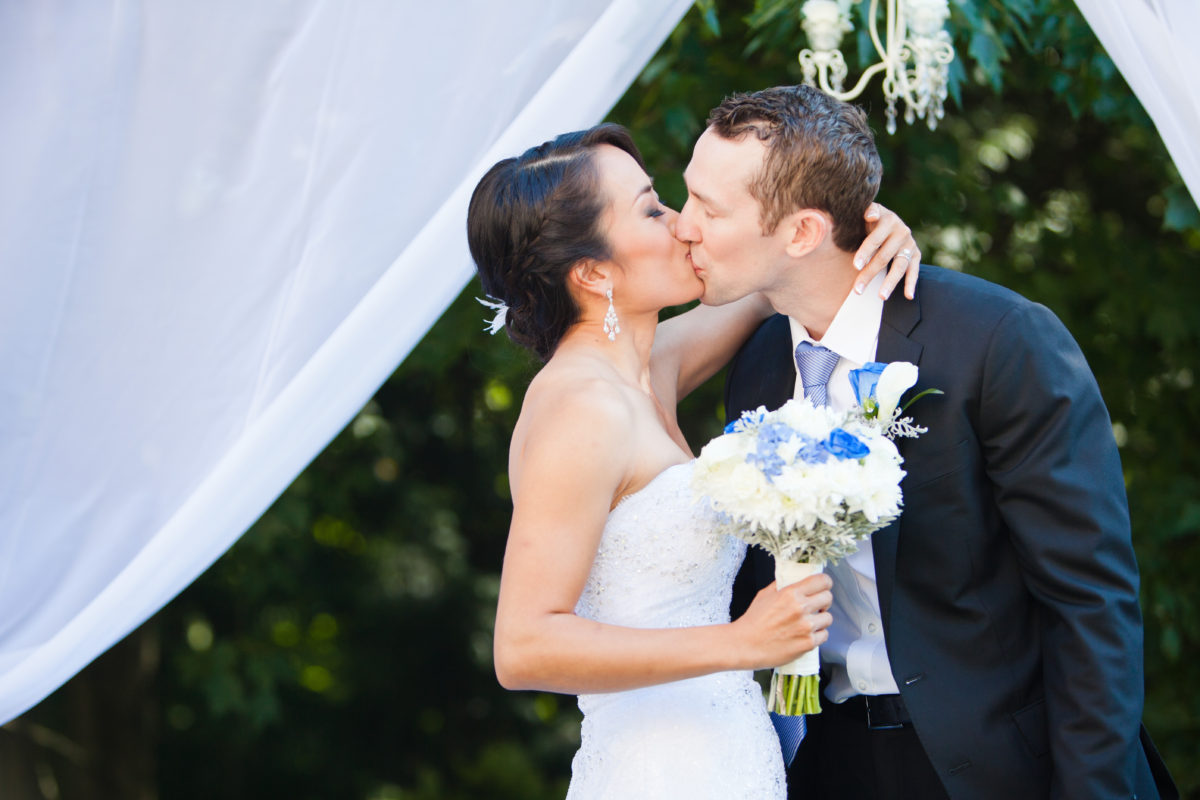 first kiss wedding ceremony port moody