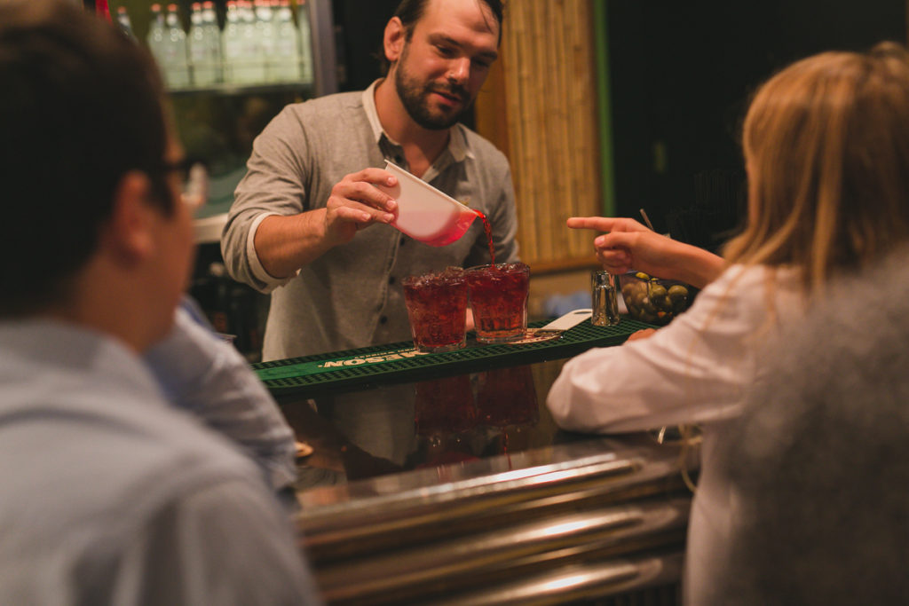 kids ordering shirley temple at wediding