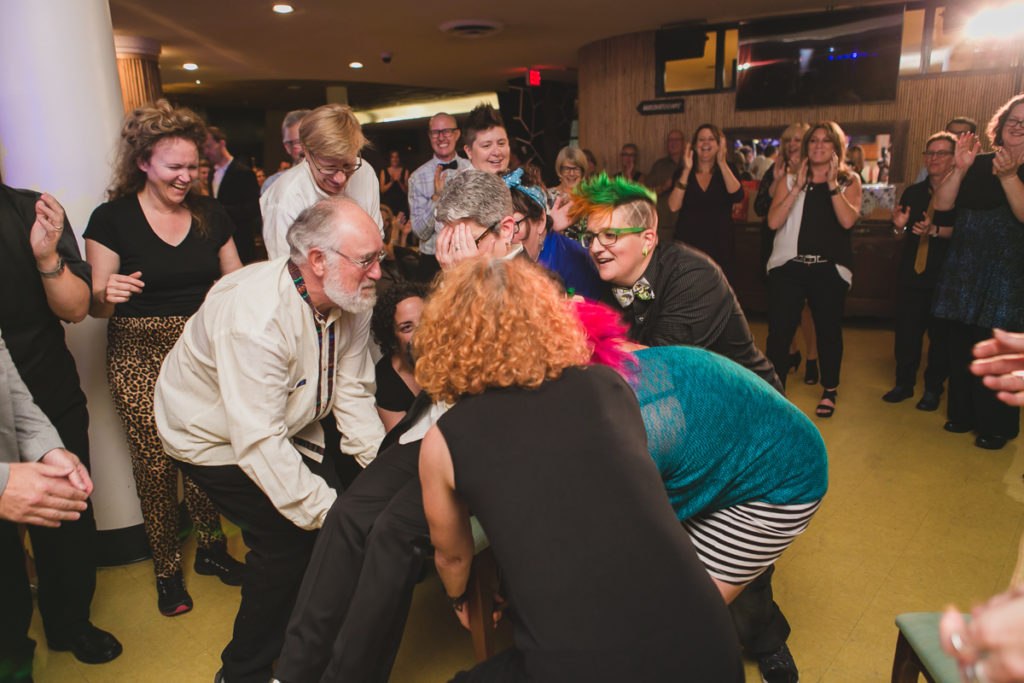 same-sex wedding hora