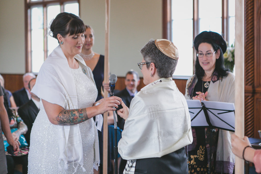 giving of the ring jewish wedding ceremony vancouver