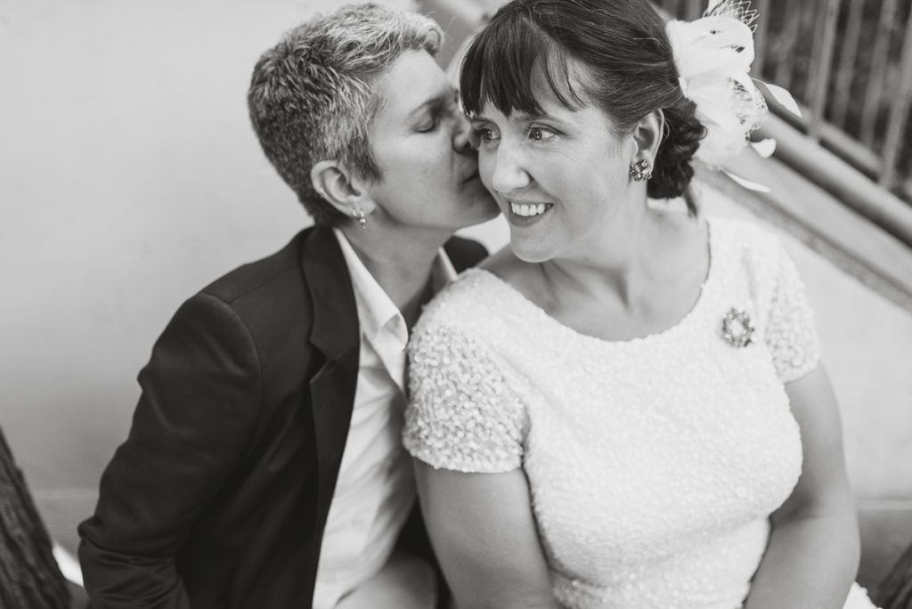 lgbt wedding vancouver, bride and bride portrait