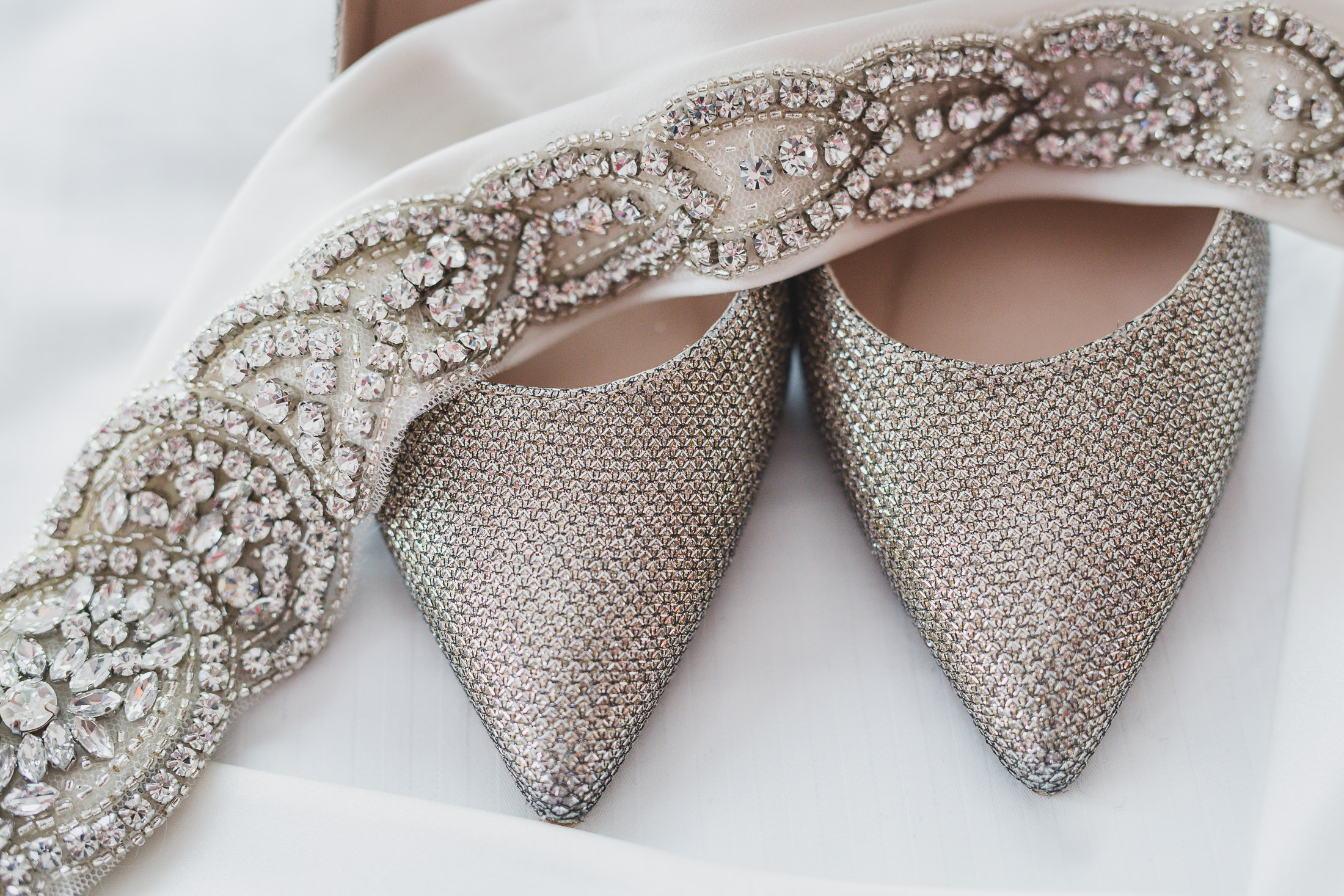 wedding shoes detail at opus hotel wedding vancouver