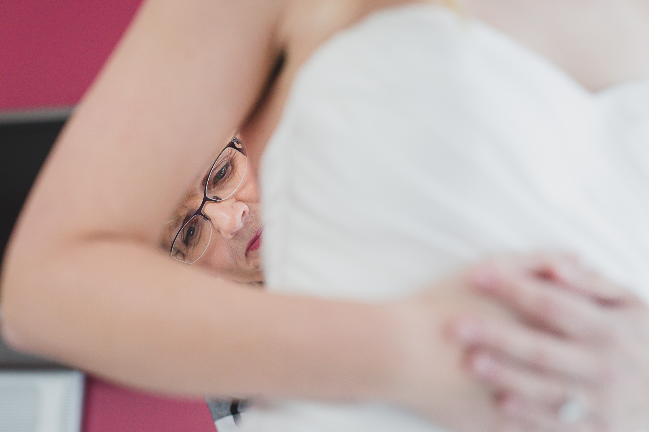 opus hotel wedding, bride getting ready photos