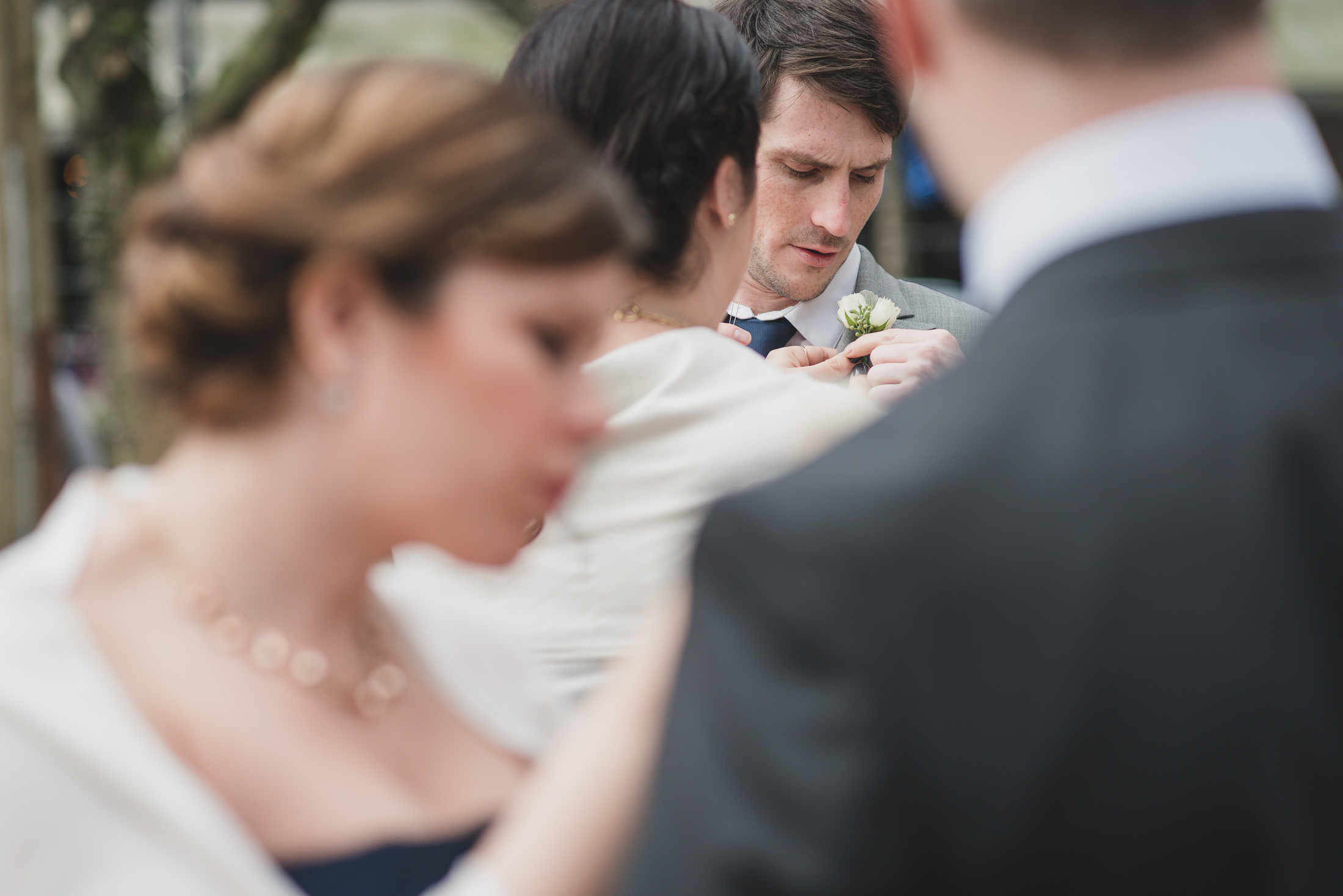 photojournalistic wedding vancouver, boutonniere detail