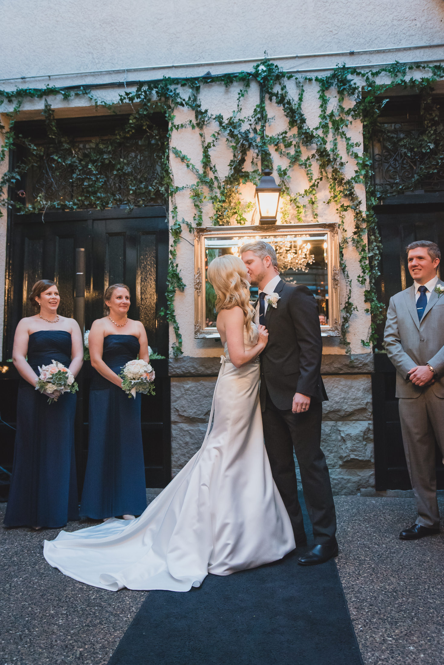 wedding ceremony kiss vancouver brix