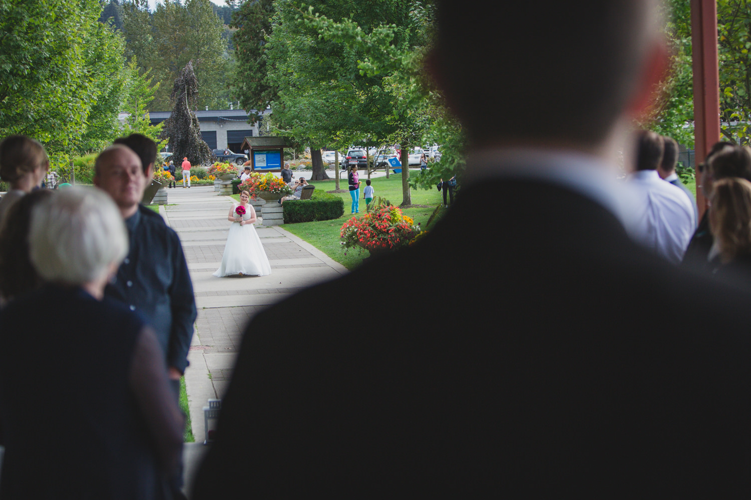 Wedding ceremony at Rocky Point Park Port Moody