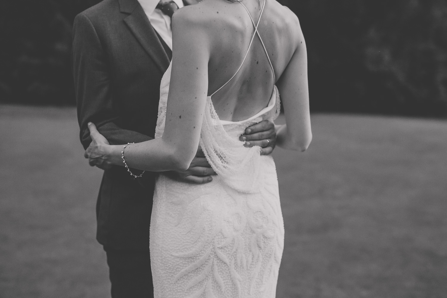 moody black and white couples portrait at Squamish wedding