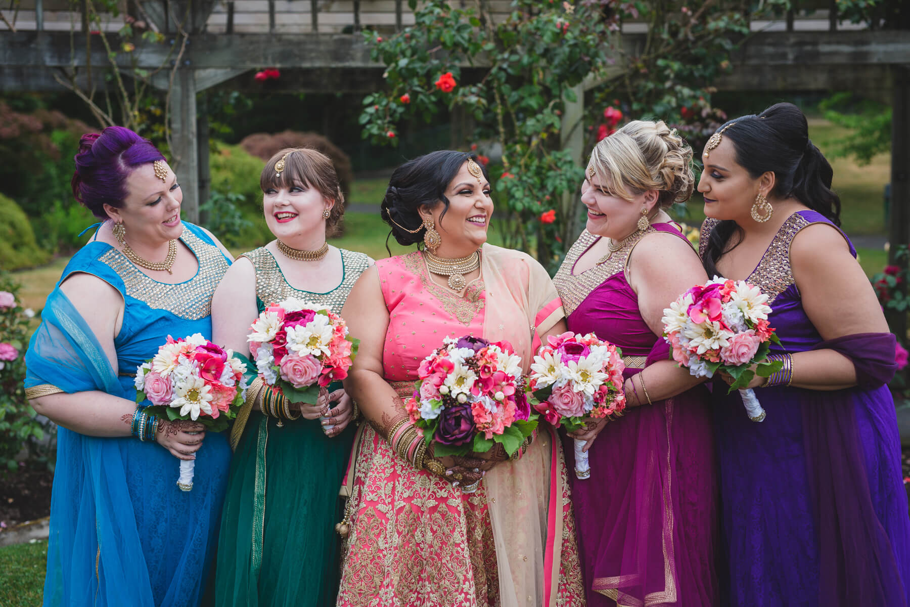 non-traditional indian wedding portraits