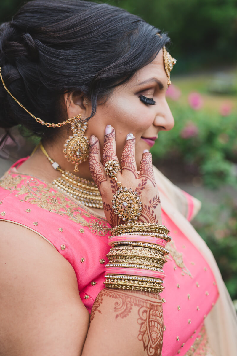 modern indian bridal portrait 