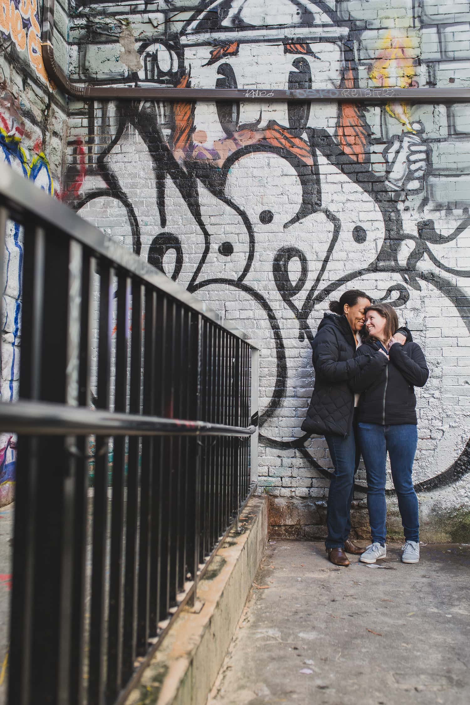 gay couples session graffiti alley vancouver