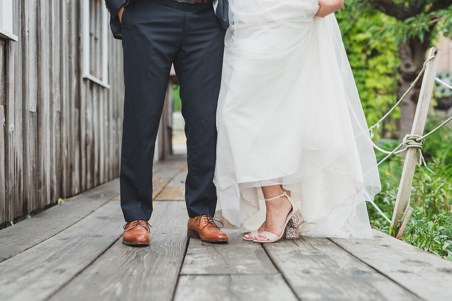 bride and groom shoe photo