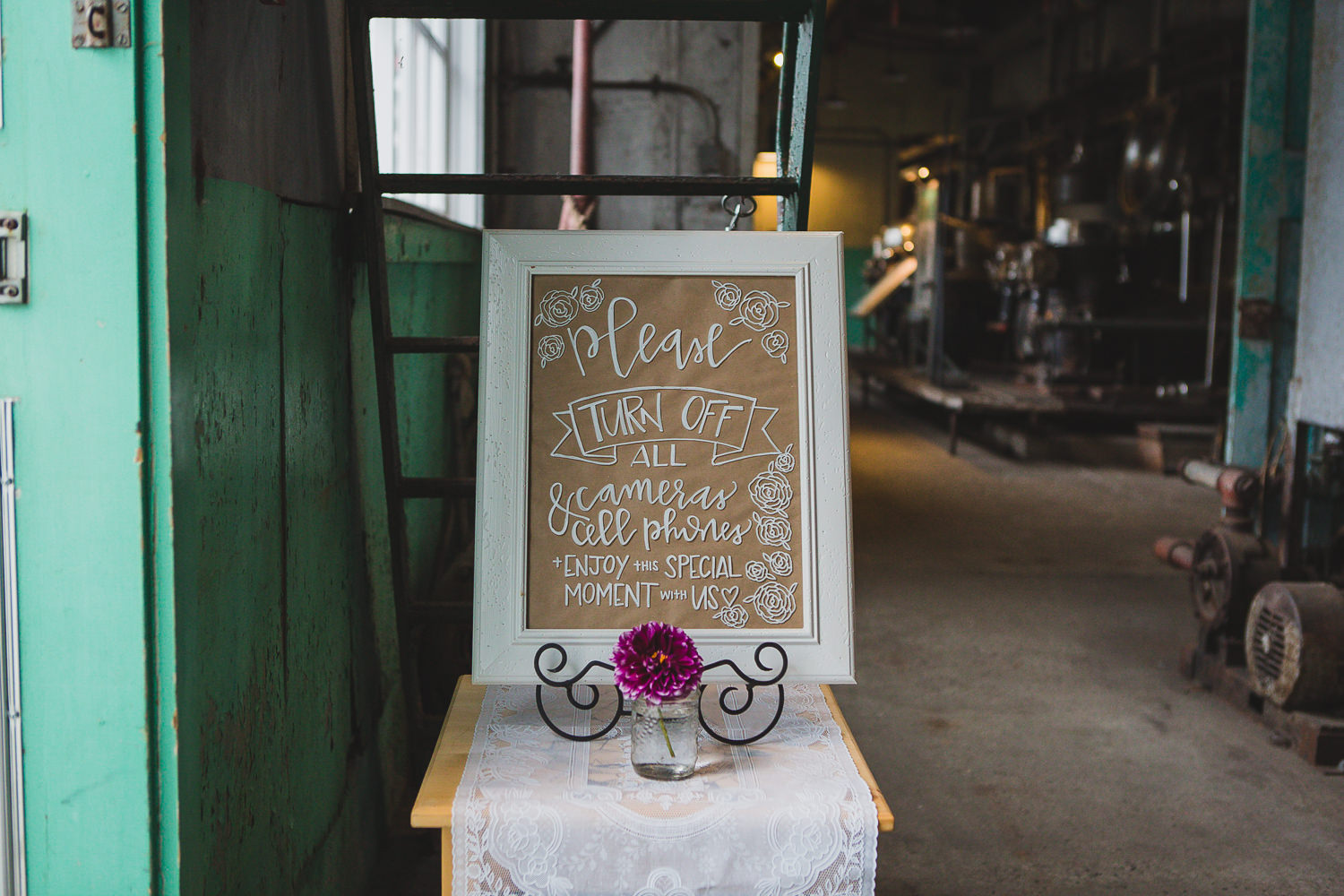 gulf of georgia cannery steveston wedding calligraphy
