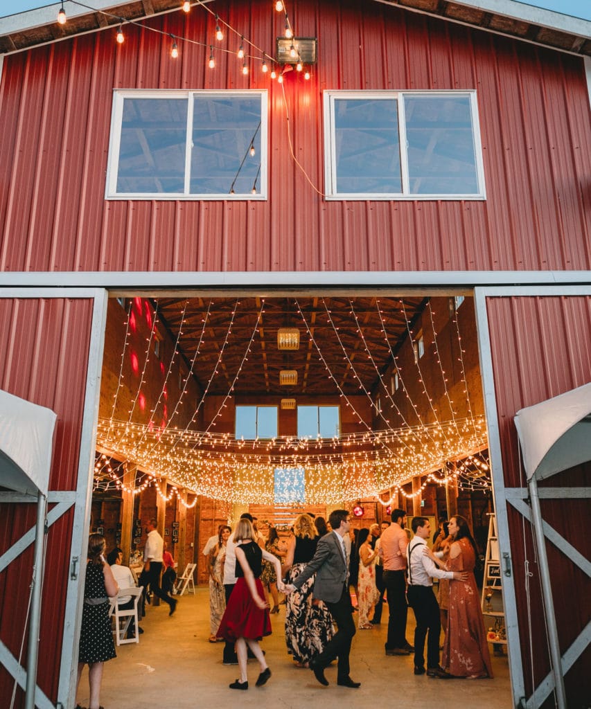 vancouver bc farm wedding reception dancing