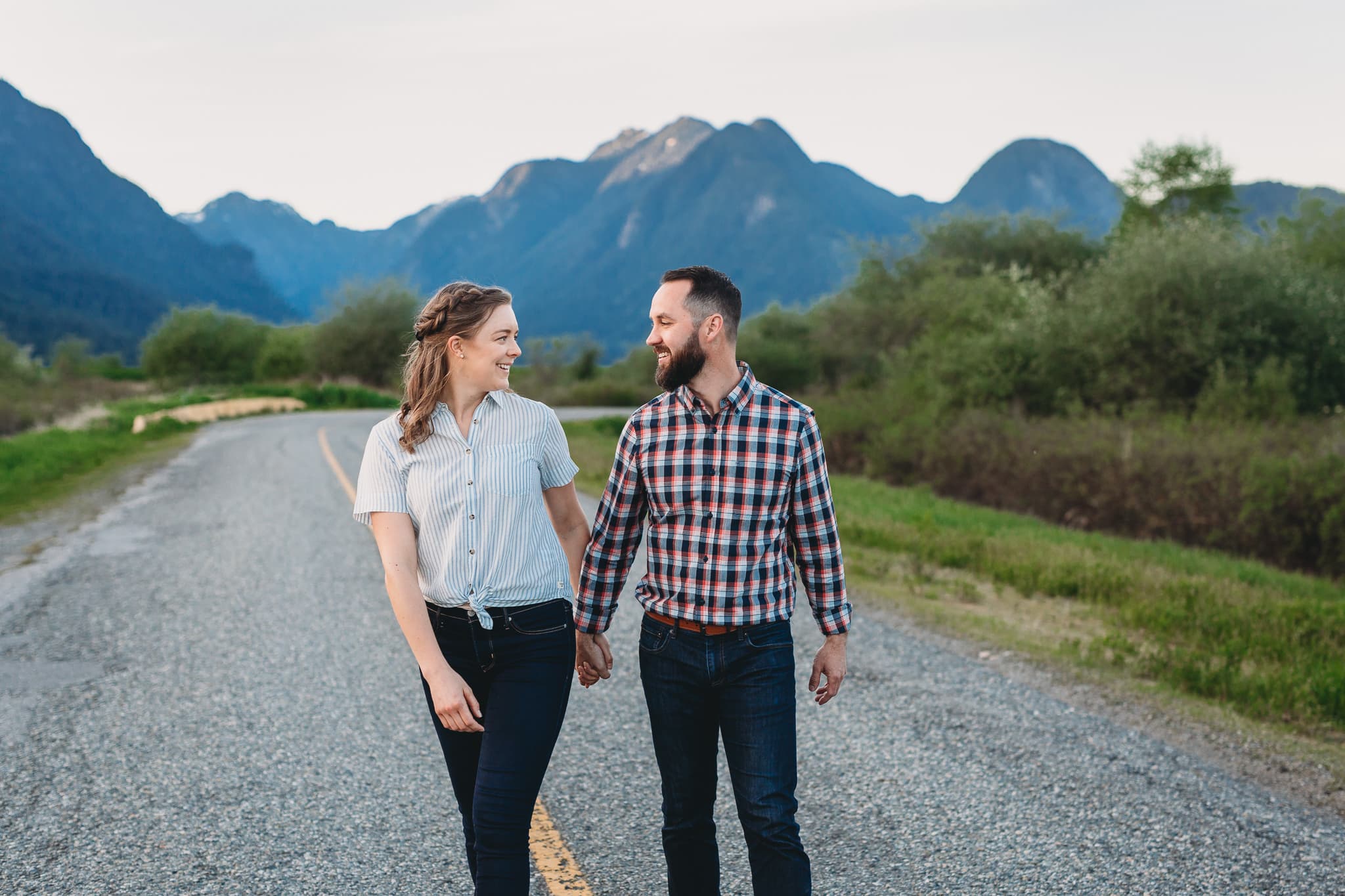 casual alternative engagement session in pitt meadows fraser valley