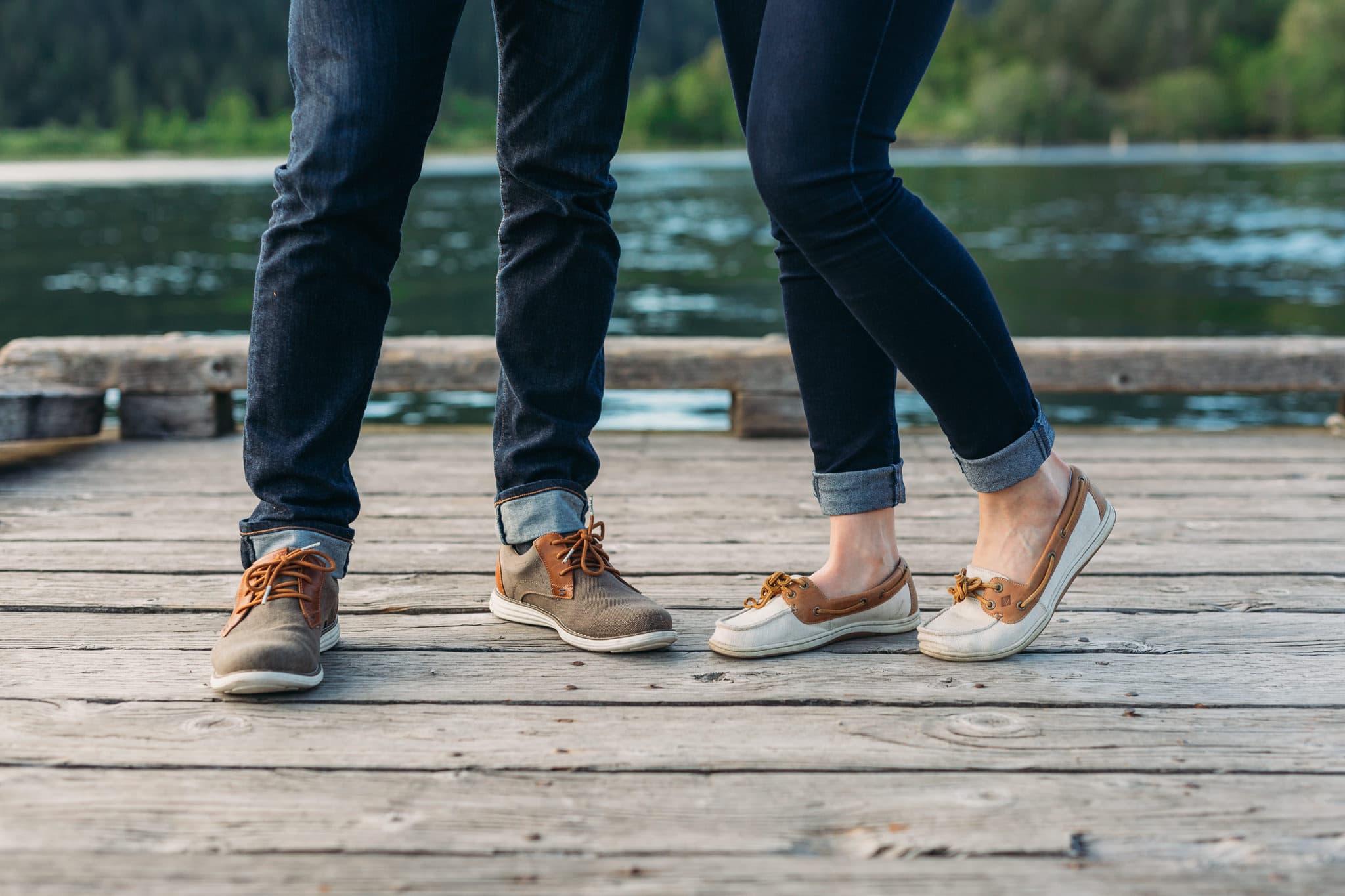 pitt lake boat launch dock engagement photos
