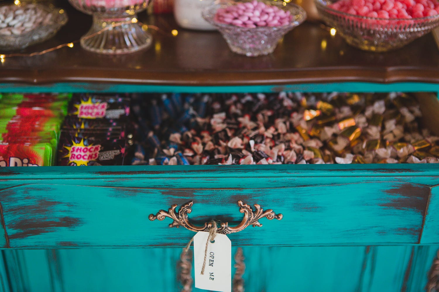 vintage buffet candy bar