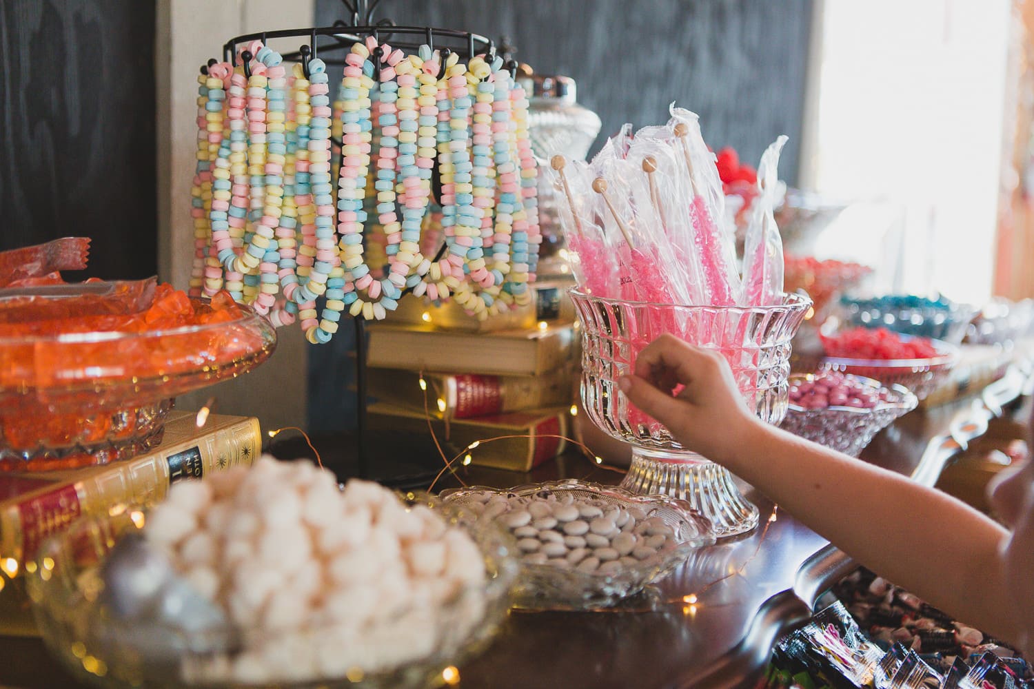 vintage buffet candy bar
