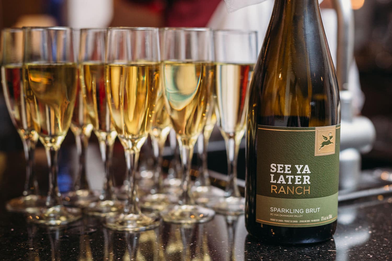 see ya later ranch sparkling wedding bubbly