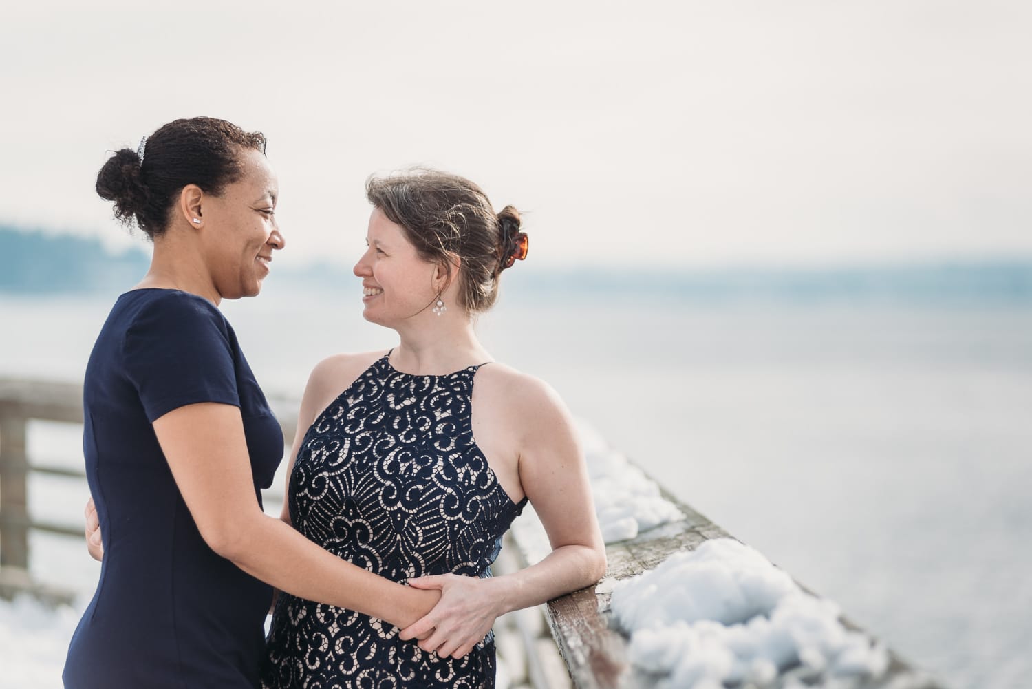 lgbtq wedding portraits at ambleside beach in west vancouver