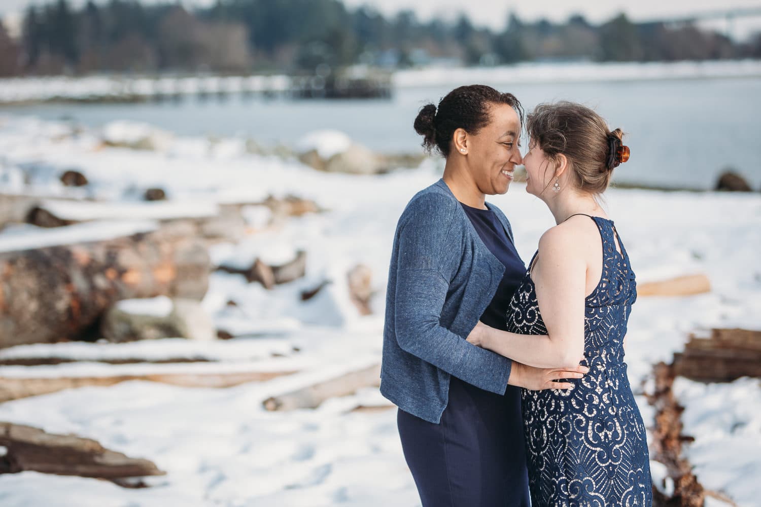interracial lgbtq wedding portraits in vancouver