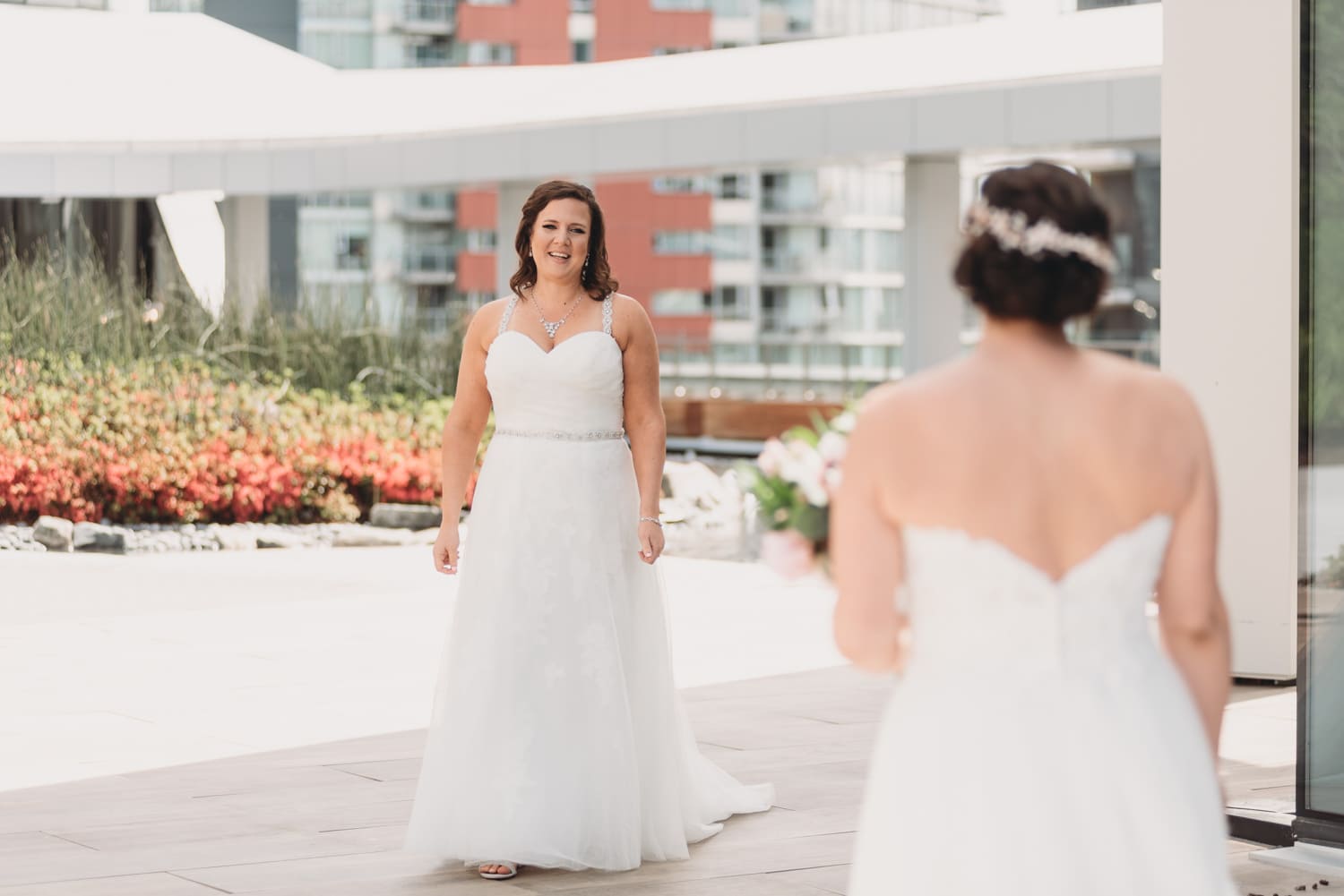 first look at parq vancouver douglas hotel lgbtq wedding