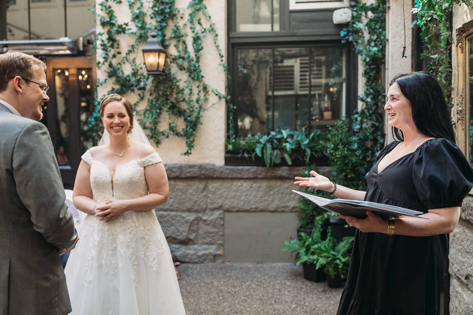wedding ceremony officiant Erika Enns of Young Hip and Married at Vancouver wedding